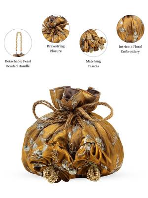  jashn edit copper faux silk floral embellished potli 3