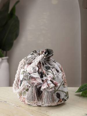  jashn edit ivory faux silk floral printed potli 1