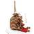   jashn edit rust brown faux silk chevron woven potli