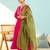 Women's Gorgeous Embroidery Work Silk Slub Fabric Flared Kurta Pant and Dupatta Set