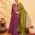 Women's Gorgeous Embroidery Work Silk Slub Fabric Flared Kurta Pant and Dupatta Set