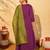 Women's Gorgeous Embroidery Work Silk Slub Fabric Flared Kurta Pant and Dupatta Set