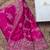 Pink Color Embroidery And Sequence Work Silk Blend Saree