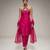 Pink embroidered silk kurta set