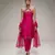 Pink embroidered silk kurta set