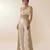 Ivory embroidered silk co ord set