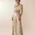 Ivory embroidered silk co ord set