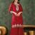 Women's Beautiful Embroidery Work Vichitra Silk Fabric Straight Kurta Sharara and Dupatta Set
