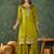 Women's Beautiful Embroidery Work Vichitra Silk Fabric Straight Kurta Sharara and Dupatta Set