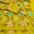 Lemon Viscose crunchy silk embroidered and diamond work saree