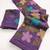 Purple Viscose crunchy silk embroidered and diamond work saree