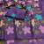 Purple Viscose crunchy silk embroidered and diamond work saree