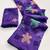 Purple Viscose crunchy silk embroidered and diamond work saree