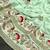 Light Green Color embroidery And Hand work Satin Saree