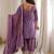Onion pink vichitra silk kurta set with sequins jari embroidery dupatta