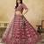 Rani Pink Art Silk Heavy Thread Embroidery With Sequins Work Lehenga Choli