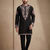 Mens designer black kurta pyjama set