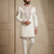 Mens designer white kurta pyjama set