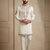 Mens designer white kurta pyjama set