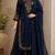 Cotton cambric straight kurti-pant-dupatta set