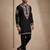 Mens designer black kurta pyjama set