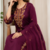 Cotton cambric straight kurti-pant-dupatta set