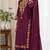 Cotton cambric straight kurti-pant-dupatta set
