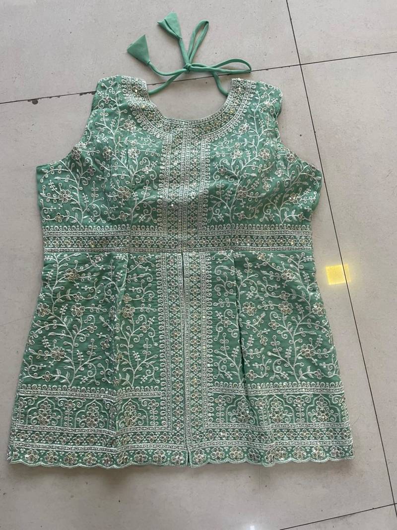 Pista faux georgette readymade sharara salwar suit- Full Stitched free size