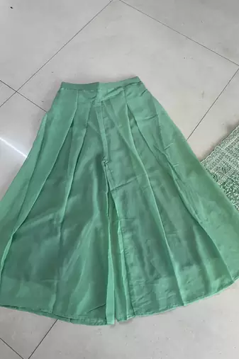 Pista faux georgette readymade sharara salwar suit- Full Stitched free size