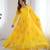Yellow floral print georgette stitched anarkali style gown with dupatta for women