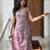 Purple embroidered silk kurta set for women