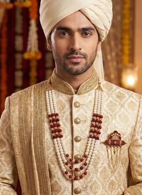 Groom mala and brooch set 6