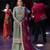 Pista-green embroidered faux georgette women's kurta set