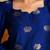 Blue zari work kanchi cotton kurta set for women