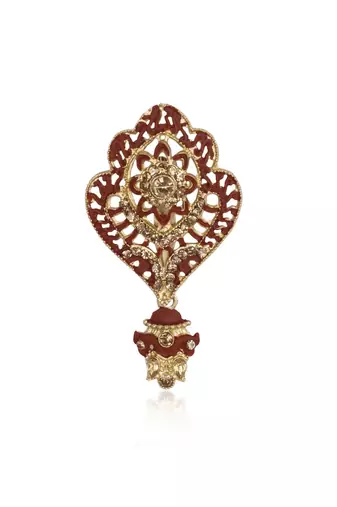   groom sherwani necklace moti mala layered for wedding | groom mala with brooch set