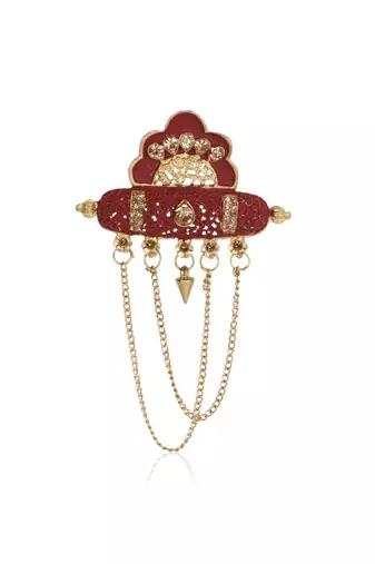   groom sherwani necklace moti mala layered for wedding | groom mala with brooch set