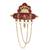   groom sherwani necklace moti mala layered for wedding | groom mala with brooch set