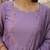 Lavender embroidered work kanchi cotton kurta set for women