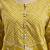 Mustard floral printed cotton stitched co-ord set with pants for women
