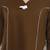 Brown plain cotton stitched anarkali kurta set with dupatta for women