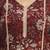 Maroon floral printed cotton stitched pathani kurta set with dupatta for women