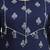 Navy blue floral printed cotton stitched straight kurta set with dupatta for women
