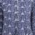 Navy blue floral printed cotton stitched anarkali kurta set with dupatta for women
