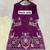 Purple embroidered french crepe kurti salwar set