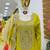 Green colour designer chinon embroidered suit set