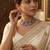 Oxidised silver-plated pink stone statement necklace set with matching earrings for women & girls