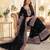 Black heavy chinon sequins embroidered sharara suit set