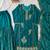 Teal blue colour fox georgette embroidered gharara suit set