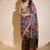 Multi colour patola print georgette saree with swarovski work