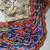 Multi colour patola print georgette saree with swarovski work